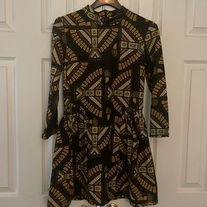 Vintage form-fitting mini dress.